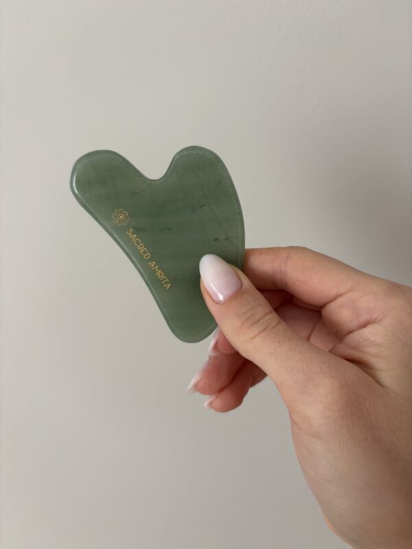 Green aventurine gua sha stone