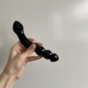Textured black obsidian dildo - Image 3