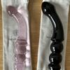 Textured black obsidian dildo - Image 4